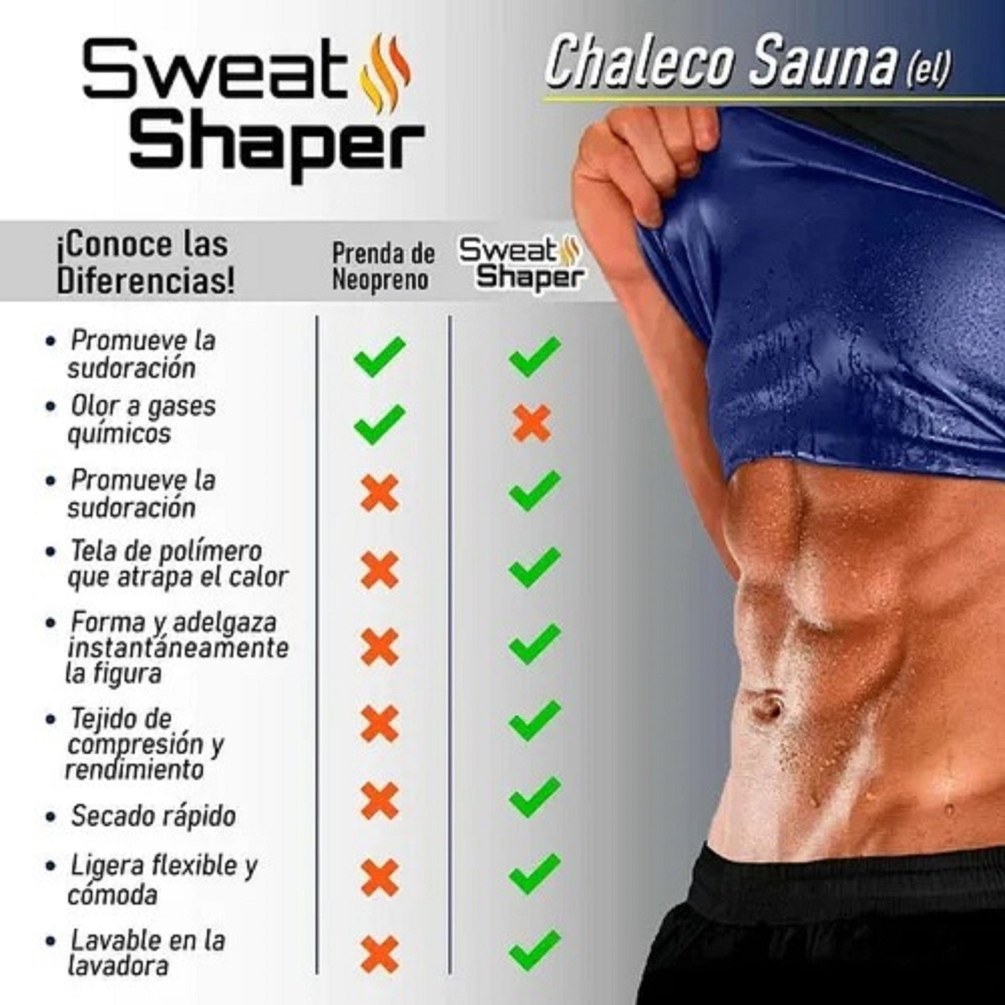 FAJA TERMICA REDUCTORA HOMBRE
