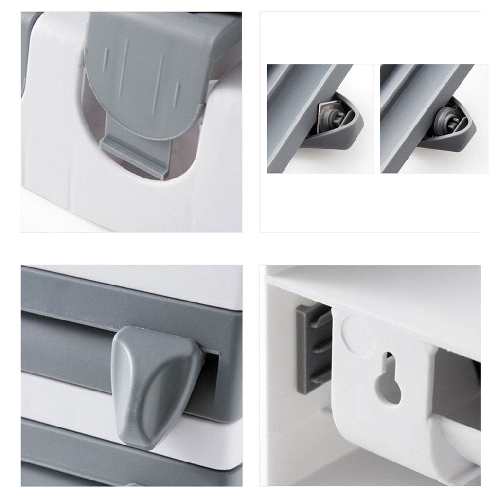 Dispensador para Papel Toalla - Papel Aluminio y Film - Gris