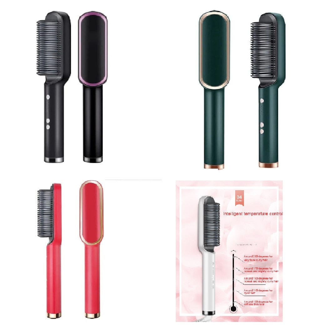Plancha Peine Cepillo Ionico Alisador De Cabello