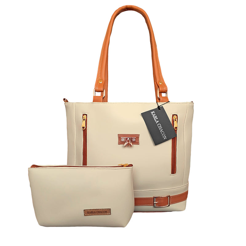 Bolso Dama Karla Chacon Gigi Beige