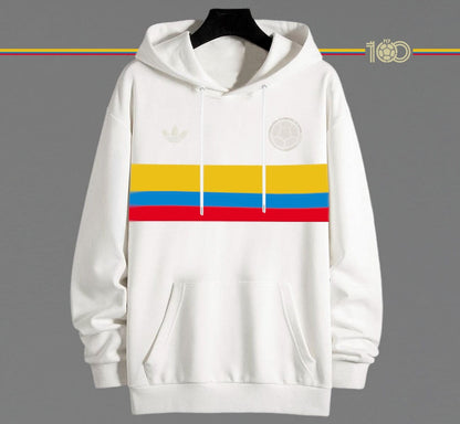 Buzo Colombia Bandera Marfil - Bordado