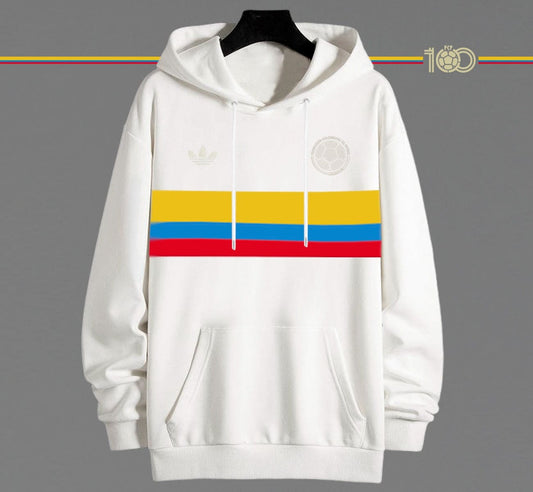 Buzo Colombia Bandera Marfil - Bordado