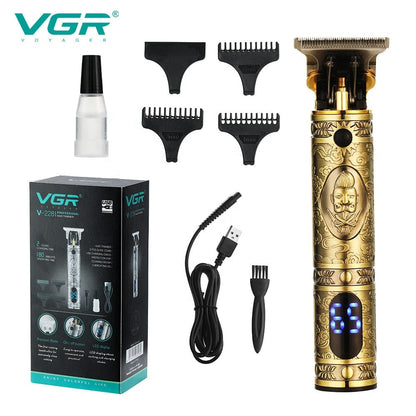 Maquina de afeitar rasuradora afeitadora eléctrica VGR inalámbrica recargable