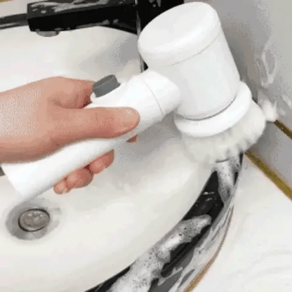 Cepillo de limpieza eléctrico para el hogar, cepillo de lavado de baño 5 en  1, herramienta